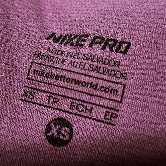 Nike Pro Dri-Fit Purple Fitted Racerback Tank Top Women's XS Athletic Athleisure - Picture 6 of 7